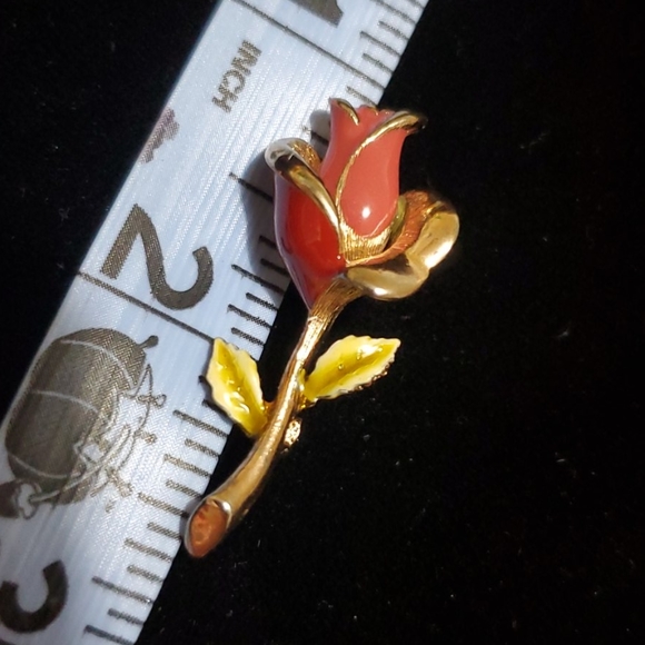Vintage Tacoa rose pin - Picture 4 of 4